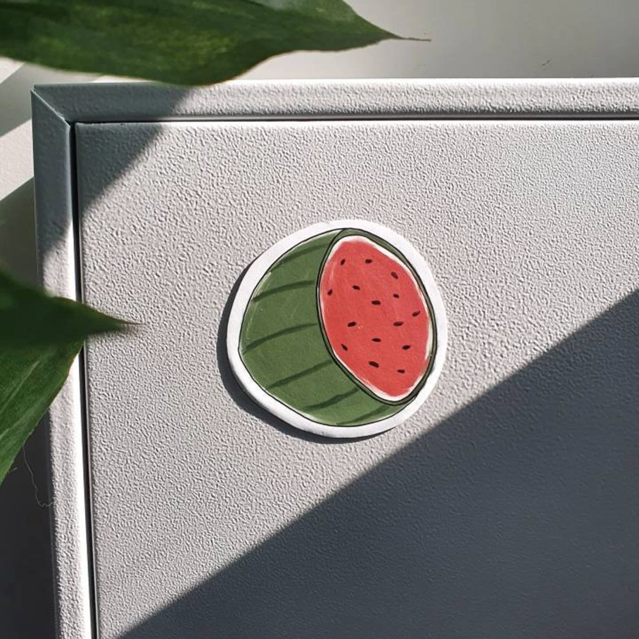 Etsy your stuff made watermelon custom magnet